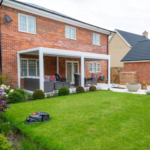 Suns Lifestyle Rota Louvered Aluminium Pergola - (multiple sizes from 3m to 7m)