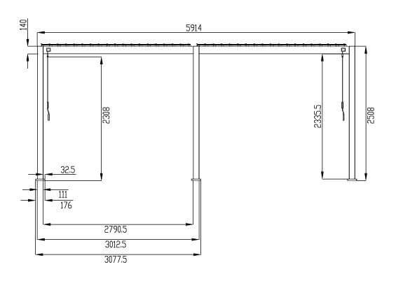 Suns Lifestyle Rota Louvered Aluminium Pergola - (multiple sizes from 3m to 7m)