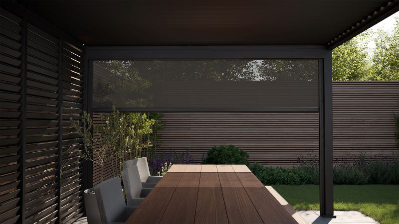Suns Lifestyle Rota Louvered Aluminium Pergola - (multiple sizes from 3m to 7m)