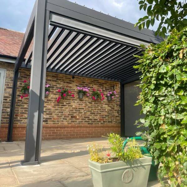 Suns Lifestyle Rota Louvered Aluminium Pergola - (multiple sizes from 3m to 7m)