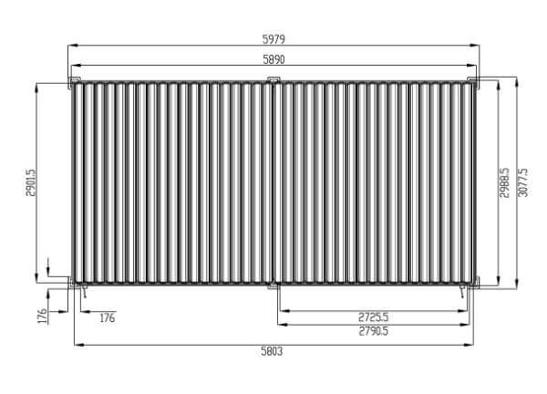Suns Lifestyle Rota Louvered Aluminium Pergola - (multiple sizes from 3m to 7m)