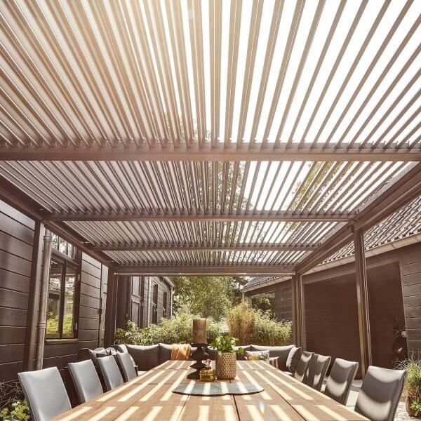 Suns Lifestyle Rota Louvered Aluminium Pergola - (multiple sizes from 3m to 7m)