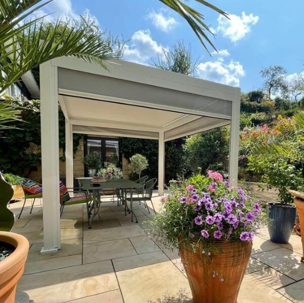 Suns Lifestyle Rota Louvered Aluminium Pergola - (multiple sizes from 3m to 7m)